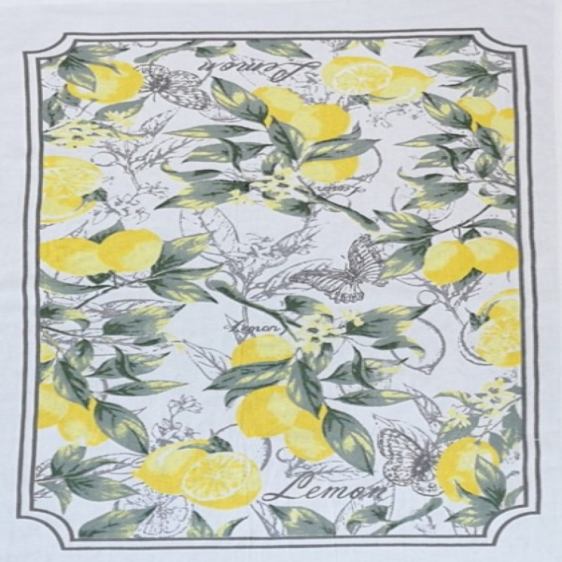 Set of 3 Beautiful Lemon Design LARGE SIZE Highly Absorbent Multi Purpose Kitchen Towel Tea Towels 70cm by 45cm Hanging Loop